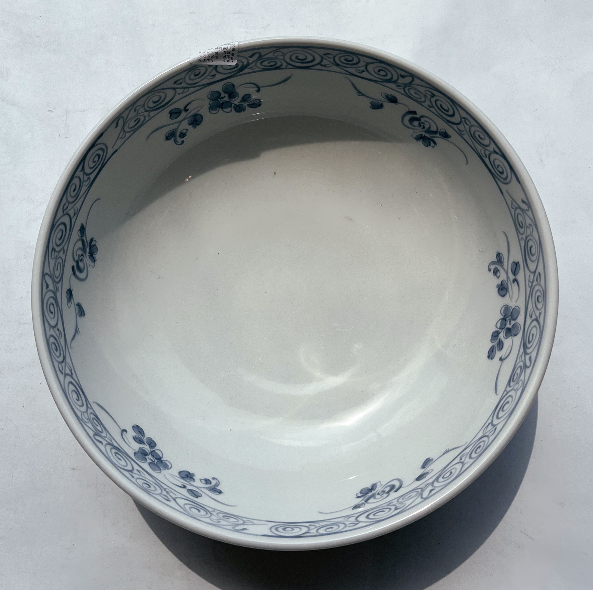 od0204-026/21cm 블루 열매나무누늬 대볼/Φ21x9cm/일본그릇
