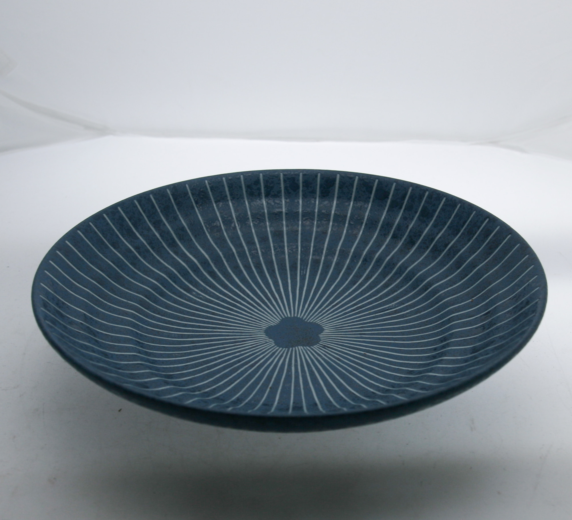 od0204-032/23cm 파란 꽃 무늬 대볼 /Φ23x5cm/일본그릇