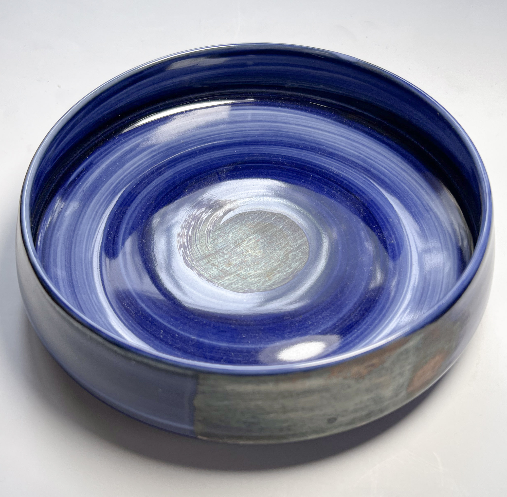 od0204-043/파란색 볼/Φ17x4cm/일본그릇