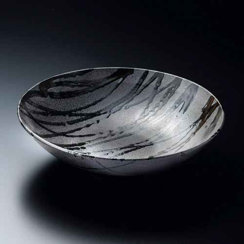 검은색 붓 줄무늬 30cm 큰볼 쿠로이가 토쿠초류 대볼 01706-478 일본그릇