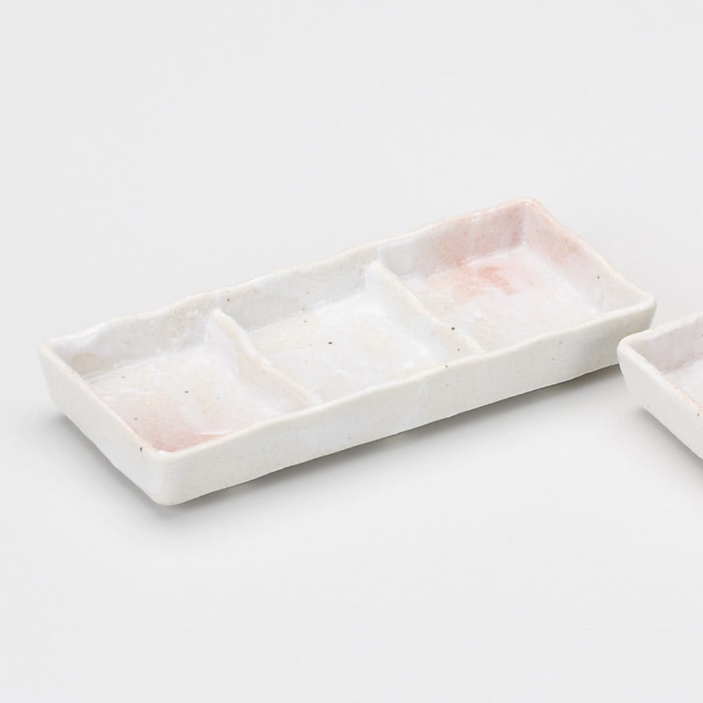 39830-038/사쿠라시노 삼품접시/19×8.2×2.6㎝/일본그릇