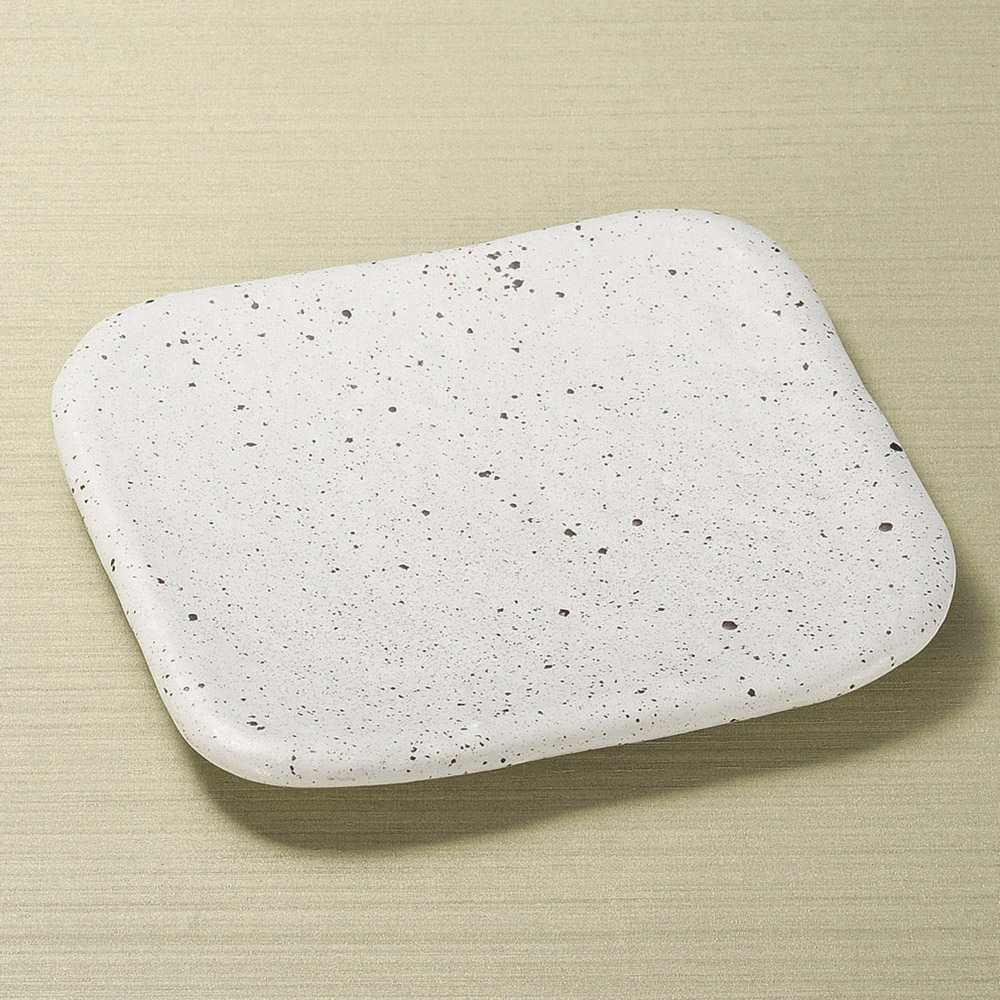 24521-138/돌뜰 25㎝ 정각접시(흰색)/25.8×25.8×2.8㎝/일본그릇