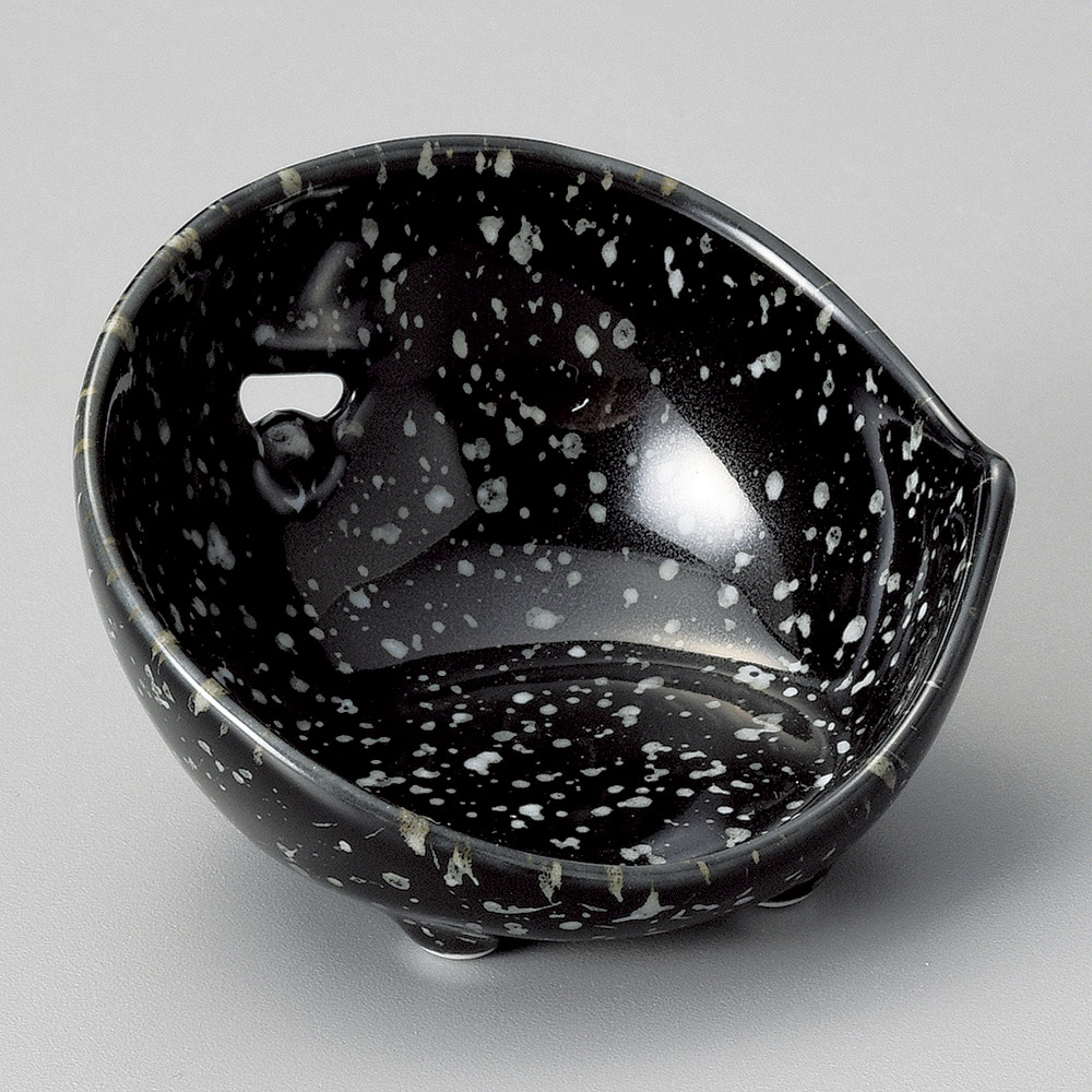 d13640-138/흑백부키카마쿠라 진미/7.2×7×4.2㎝/일본그릇