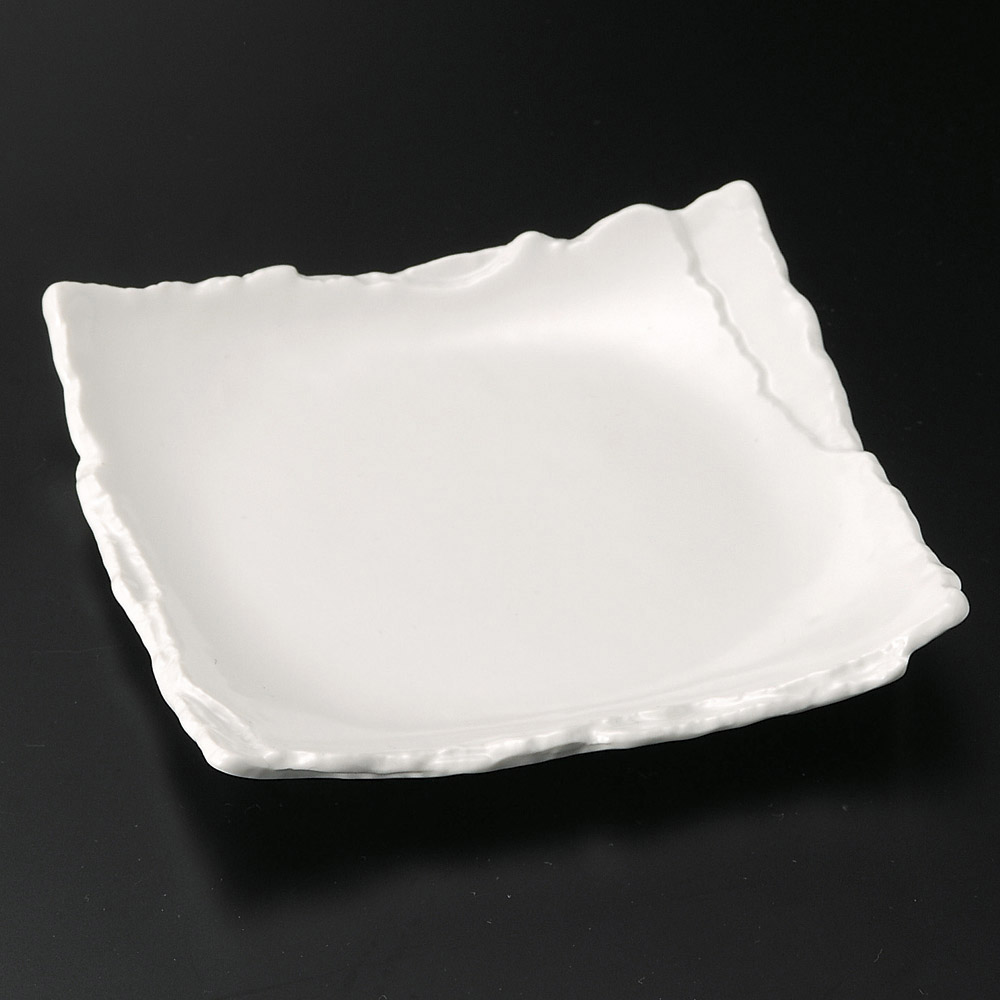 d32220-178/화이트 매트 겹침 5.0 각 접시/16×2.7㎝/일본그릇