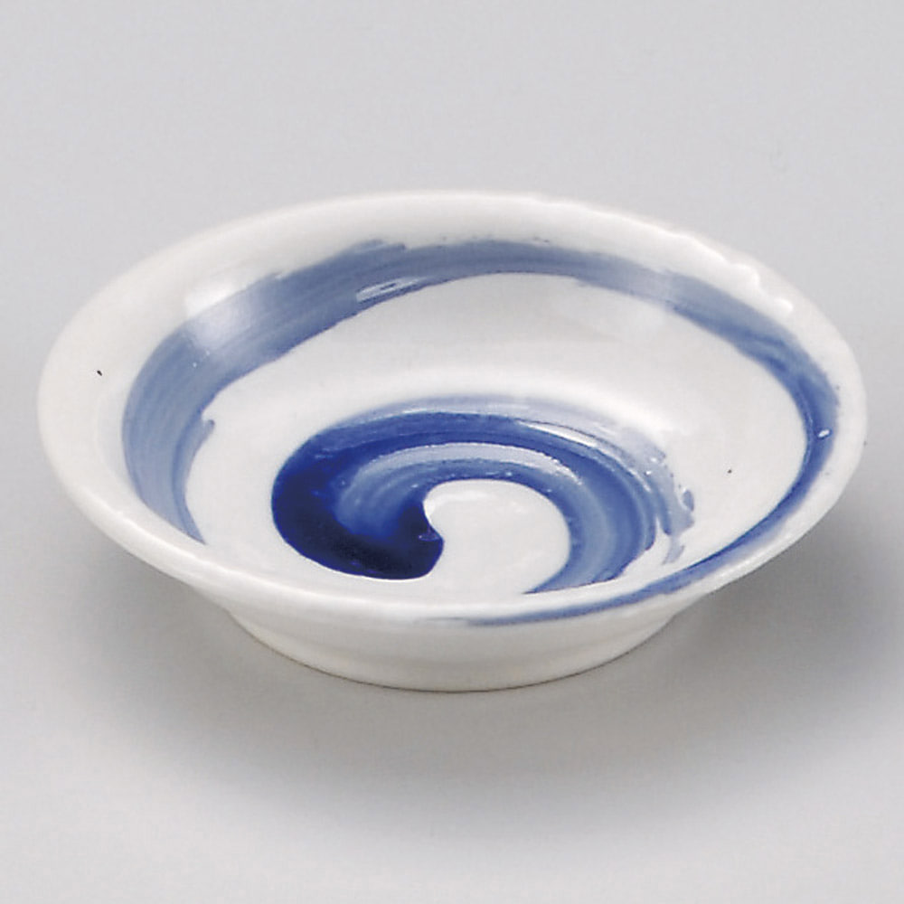 d34623-178/푸른 폭풍 가루 3.0 접시/9.5×2.2㎝/일본그릇