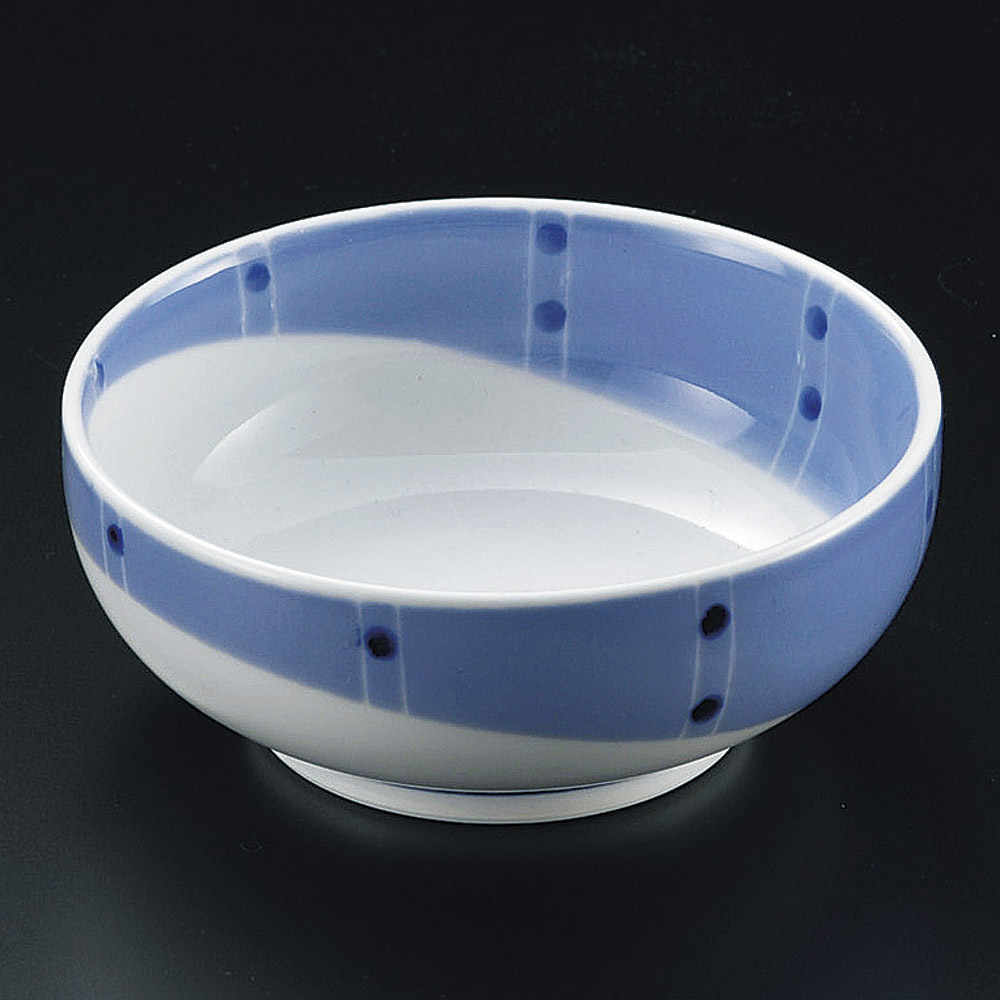 23132-558/내외 물방울 마루 삼수/10.6×4.1㎝/일본그릇